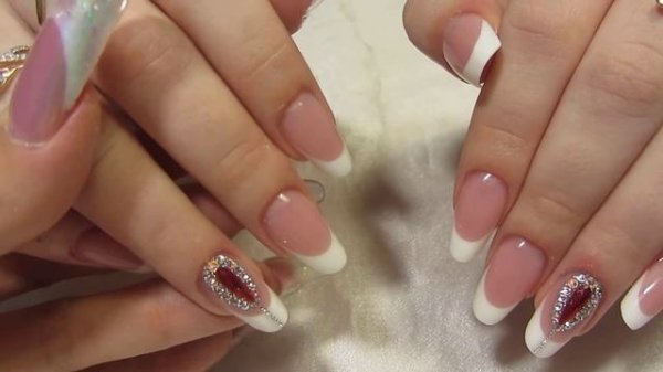 Выкладной френч, Swarovski, Swarovski pixie