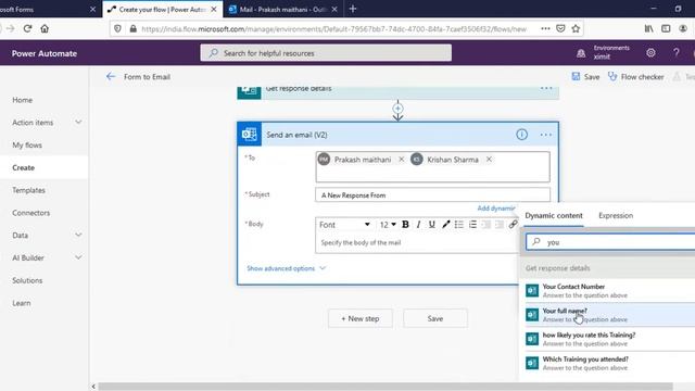 How To Send Microsoft Forms Responses to Multiple Email Ids using Power Automate смотреть онлайн