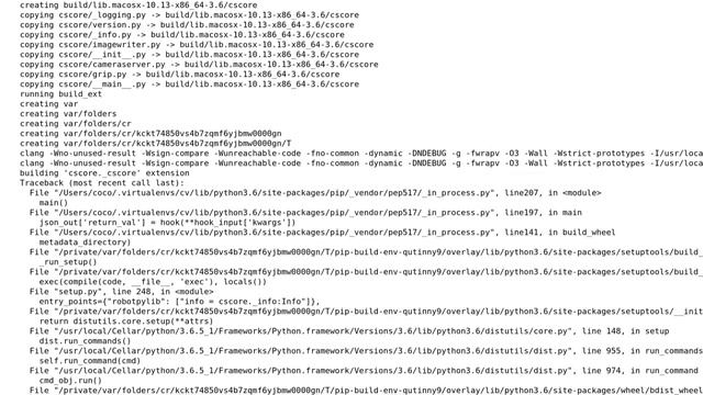 Apple: ModuleNotFoundError: No module named 'numpy' when installing robotpy-cscore смотреть онлайн