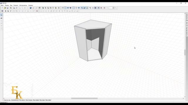 Pro100 - Кухня от ножек до финальной визуализации - Верх, угловая секция 600-600 (Часть 5) смотреть онлайн