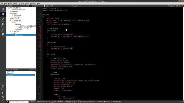 Tutorial - How to do a Weather Station with Raspberry and Qt QML смотреть онлайн