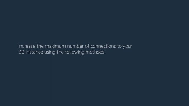 Why am I getting a "Too Many Connections" error when connecting to my Amazon Aurora MySQL instance? смотреть онлайн