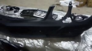 Замена переднего бампера Мерседес W211 на рестайлинг.