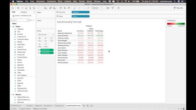 Conditional Format Tables in Tableau (Like Excel!) - Tableau Tutorial P.5 смотреть онлайн