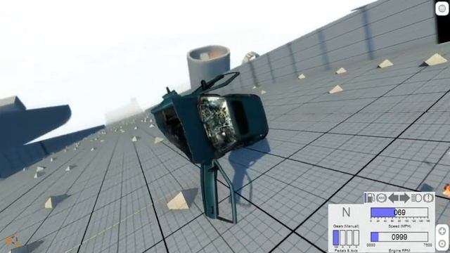 1986 HONDA Civic SI  Crashtest  BeamNG.Dirve + Downloadlink
