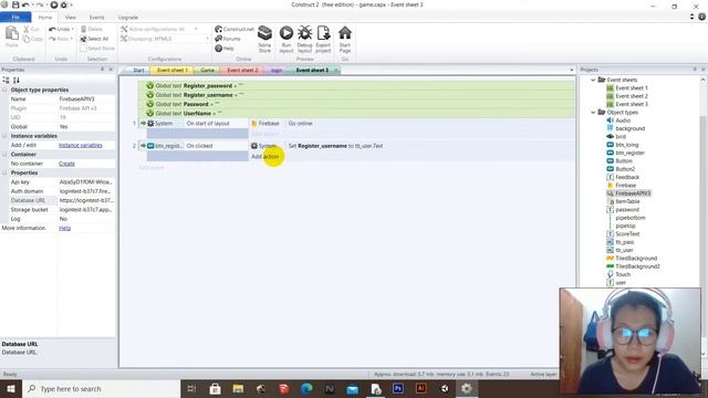 Construct 2 การทำระบบ Register และระบบ Login เกม Flapping Bird ด้วย Firebase смотреть онлайн
