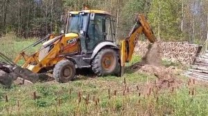 экскаватор работает!