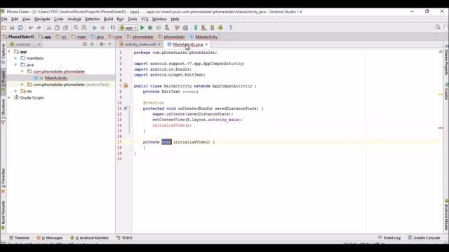 How to make a phone dialer using Android Studio PART 1 смотреть онлайн