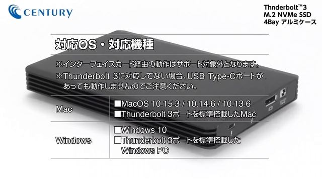 Thunderbolt™3 M.2 NVMe SSD 4Bay アルミケース 商品紹介動画 смотреть онлайн