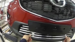 Установка решетки радиатора на Mazda CX5
