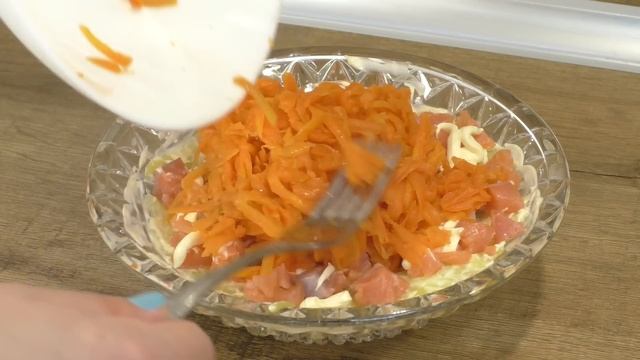 Новенький Салатик с Красной Рыбой / Вкусный Необычный Салат на Праздничный стол!