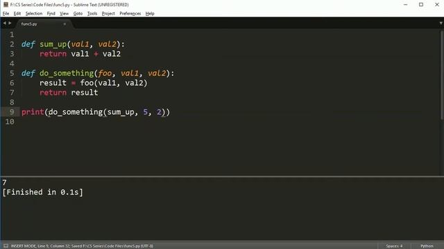 Python Programming Series (Functions 5): Functions as parameters смотреть онлайн