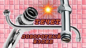 Ремонт гусака, течёт поворотный излив  смесителя в ванной. Замена резиновых прокладок.