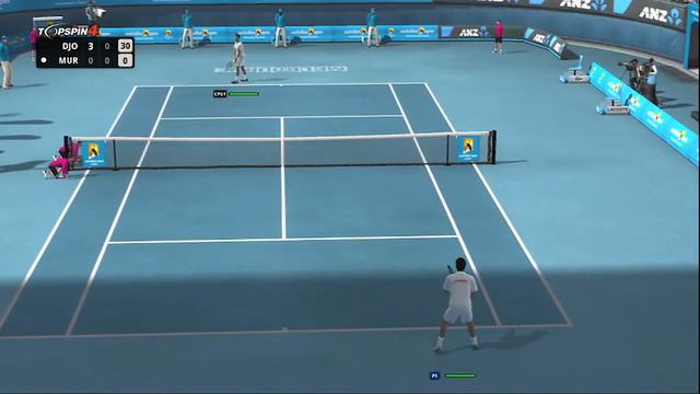 Top Spin 4 - Novak Djokovic Vs Andy Murray - PS3 Gameplay [Hard]