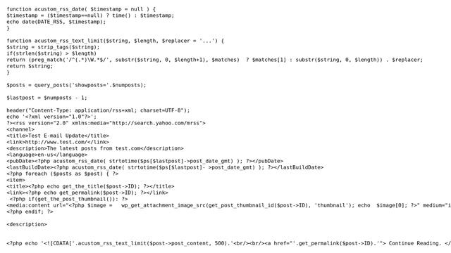 Wordpress: Show Author in custom rss feed смотреть онлайн