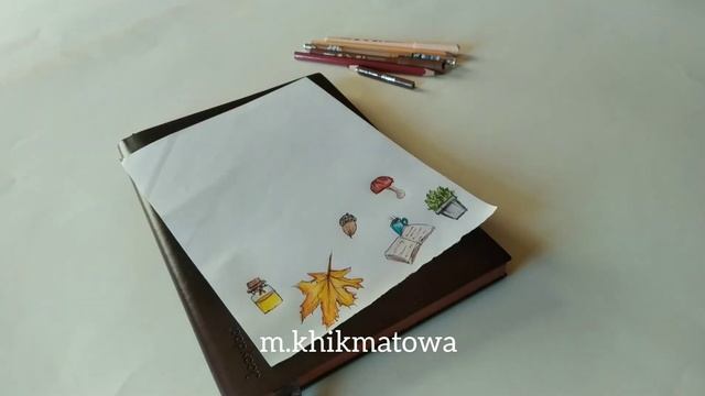 Осенние наклейки своими руками//DIY autumn stickers ? смотреть онлайн