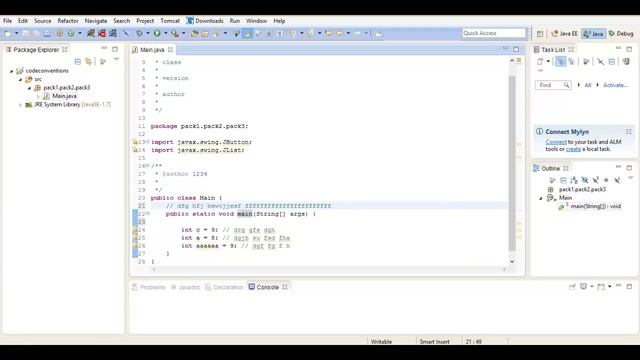 java code conventions: Комментарии, урок 2! смотреть онлайн