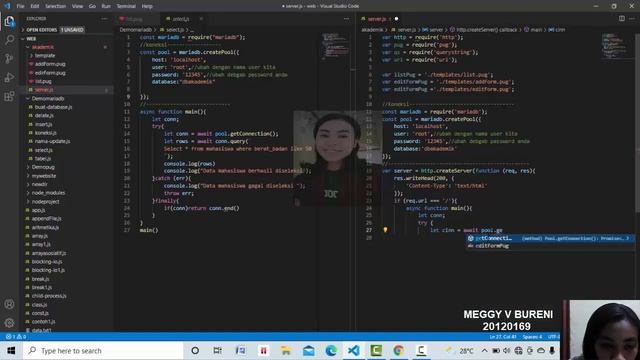 #46 CRUD Display data dinamis dari database MariaDB dengan Node js смотреть онлайн