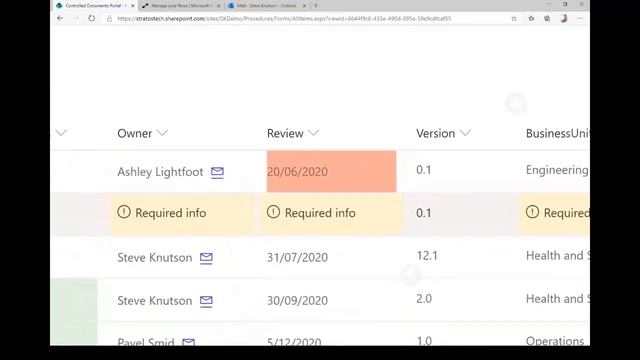 Managing Controlled Documents with SharePoint Online смотреть онлайн