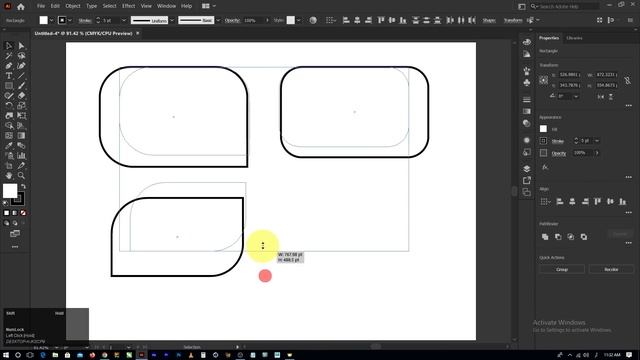 Use of Rectangle Tool for Begginers | Basic Shapes | Adobe Illustrator смотреть онлайн