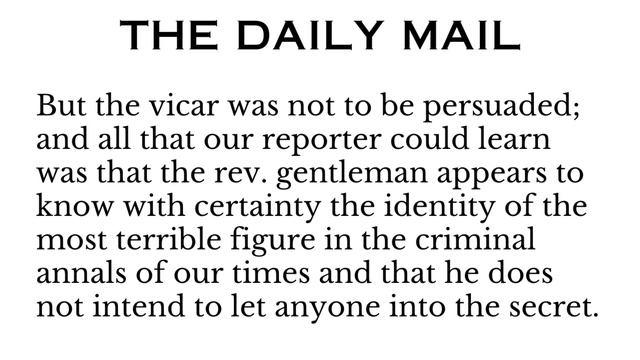Did Jack The Ripper Confess His Sins To A North Country Clergyman? смотреть онлайн