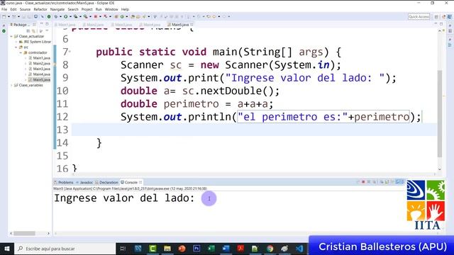 Calcular area de los tres triangulos uso de clase Scanner en JAVA-IITA смотреть онлайн