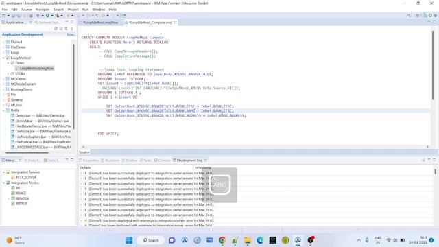 Looping Statement in IBM #ibm #iib #soapui #wsdl #xml #ace #oracle #sql #esql смотреть онлайн