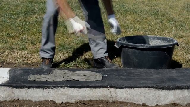 Кладка и шпаклевание стен из ячеистого бетона смесью ANSERGLOB BCM 12