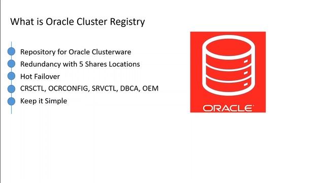 Oracle Cluster Registry in Simple Words смотреть онлайн