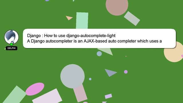 Django : How to use django-autocomplete-light смотреть онлайн
