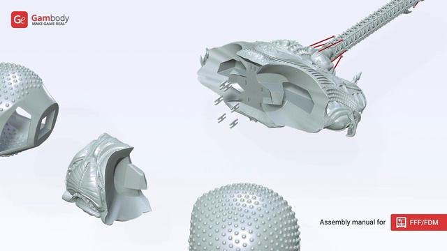 Lexx Ship 3D Printing Model | Assembly By Gambody