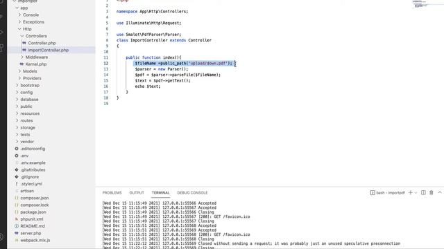 Convert pdf to text using laravel | Aks programming смотреть онлайн