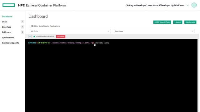 Deploy a Kubernetes App - HPE GreenLake for Containers смотреть онлайн