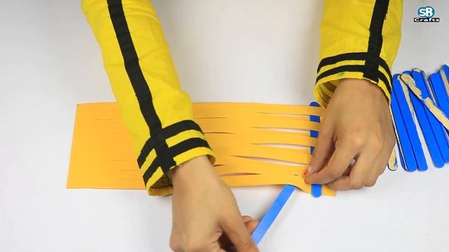 Waste Material Craft Ideas | How To Make An Easter Basket With Plastic Bottle And Popsicle Sticks