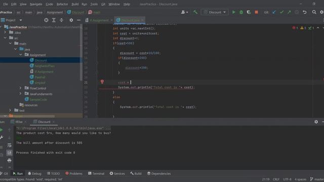 Java problems to solve for beginners-Discount problem смотреть онлайн