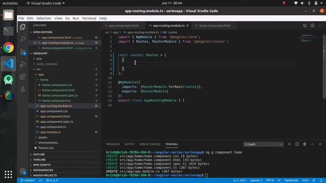 Angular 9 Tutorial For Beginners: How to Setup Angular Routing & New Component Generate смотреть онлайн