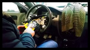 демонтаж подушки безопасности шевроле лачетти