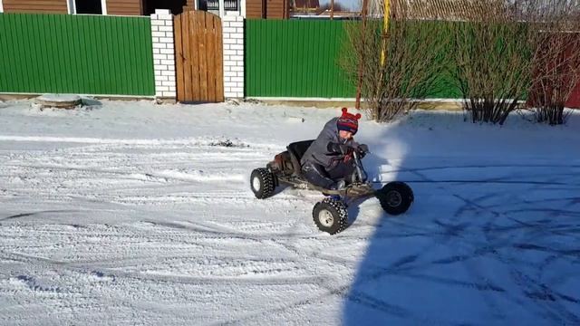 Homemade go kart from Russia, GoPed TRQ смотреть онлайн