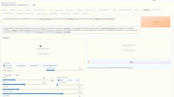 (AUTOMATIC1111)Tutorial New Extension Mov2Mov with controlNet in stable diffusion web UI