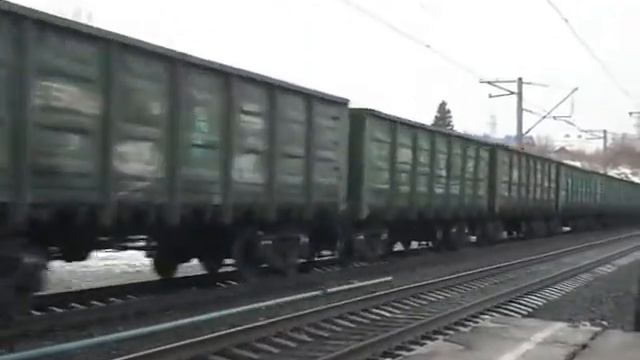 Электровозы ВЛ80С-1512/1341 и ВЛ60К-1933 с грузовым поездом смотреть онлайн
