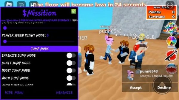 roblox mod menu free unlimited robux