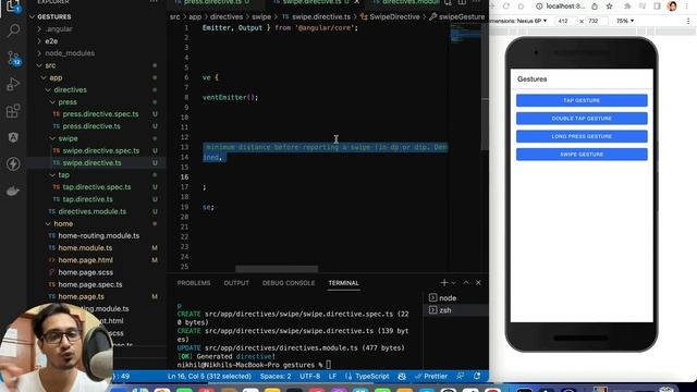 Ionic 6 Angular Gestures (Tap, DoubleTap, Long Press & Swipe Gestures) using directives смотреть онлайн