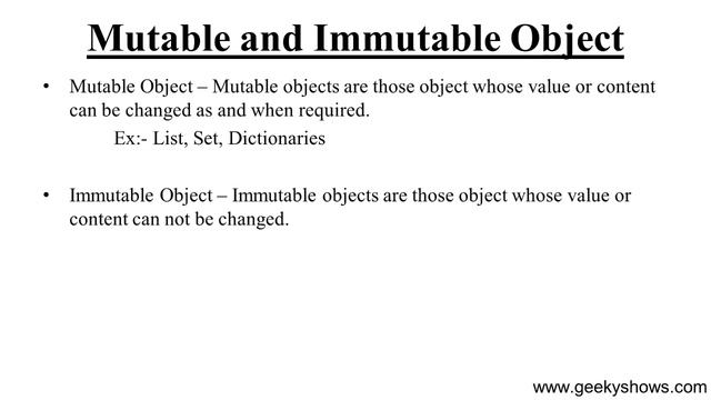 Difference between Mutable and Immutable Object in Python (Hindi) смотреть онлайн