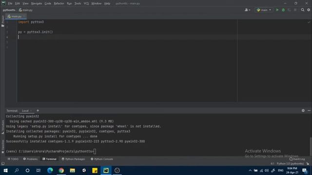 Make Python Say Whatever you Write | PYTTSX3 Package | Python Programs смотреть онлайн