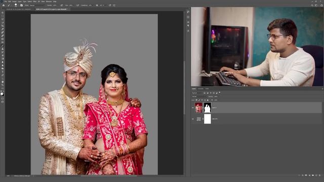 How to create wedding album design in Photoshop | 1st page of album | 12x18 | 2022 смотреть онлайн