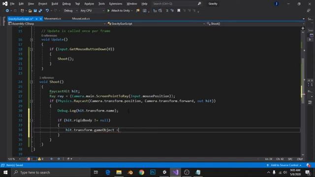 Unity3D - Gravity Gun Script смотреть онлайн