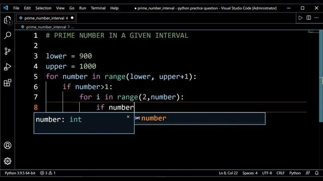 Python Program to Print Prime Number in a Given Interval in Hindi | Prime Number in Python | 2021 смотреть онлайн