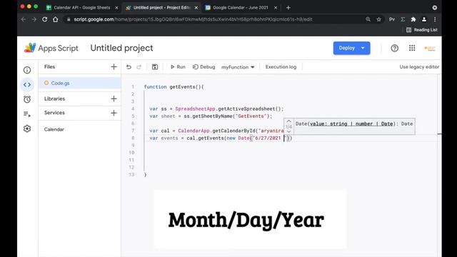 Get Calendar Events into your Sheet using the Calendar API and Google Apps Script | Aryan Irani смотреть онлайн