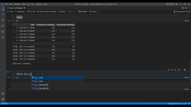 Pandas - Export Data to CSV File смотреть онлайн