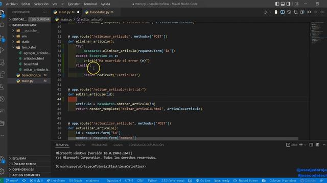 14 Control de errores Flask смотреть онлайн